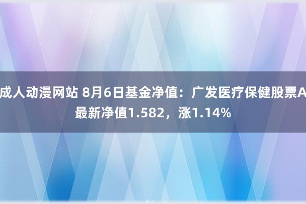 成人动漫网站 8月6日基金净值：广发医疗保健股票A最新净值1.582，涨1.14%