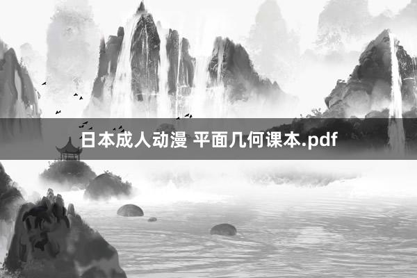 日本成人动漫 平面几何课本.pdf