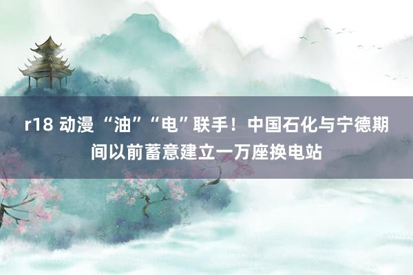 r18 动漫 “油”“电”联手！中国石化与宁德期间以前蓄意建立一万座换电站